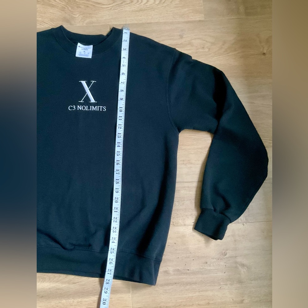 Champion Black Crewneck Men's Sweater Size M - Picture 5 of 5